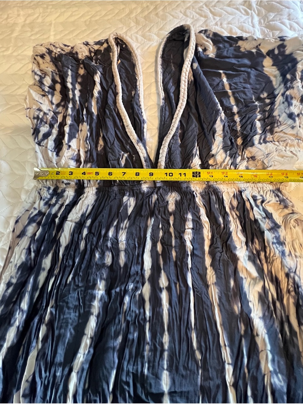 Raviya Tie-Dye V-Neck Women’s Beach Cover Up Dress - Picture 8 of 10